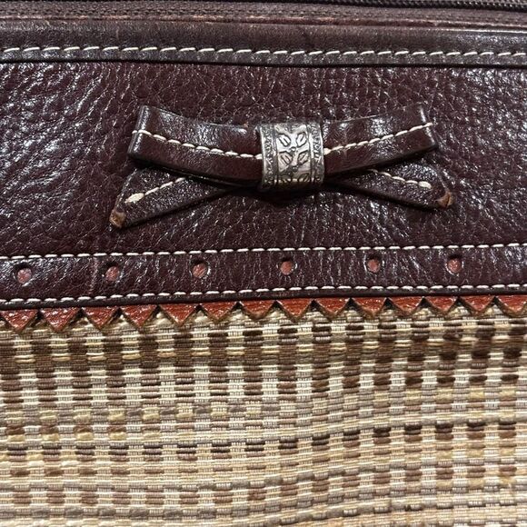 Brighton‎ Vintage 90s Y2K Leather Brown Shoulder Bag Bucket Purse Western Boho - Picture 5 of 8